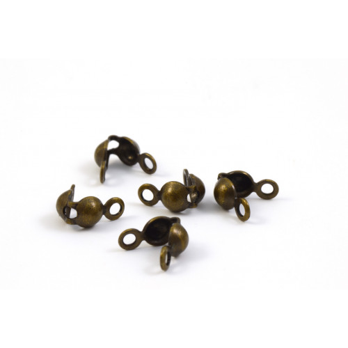 ANTIQUE BRASS BEAD TIP (PACK OF 20)